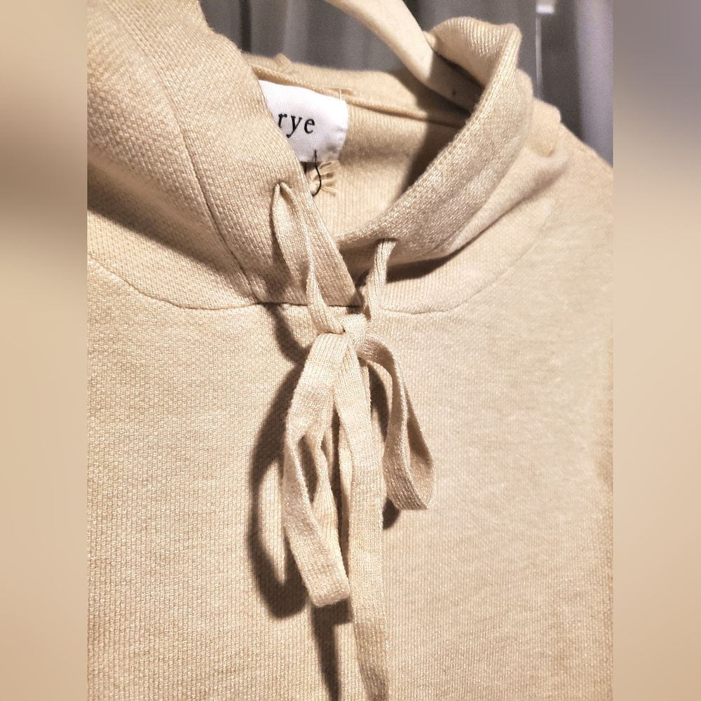 Korye Oatmeal Viscose Hoodie - Picture 5 of 11